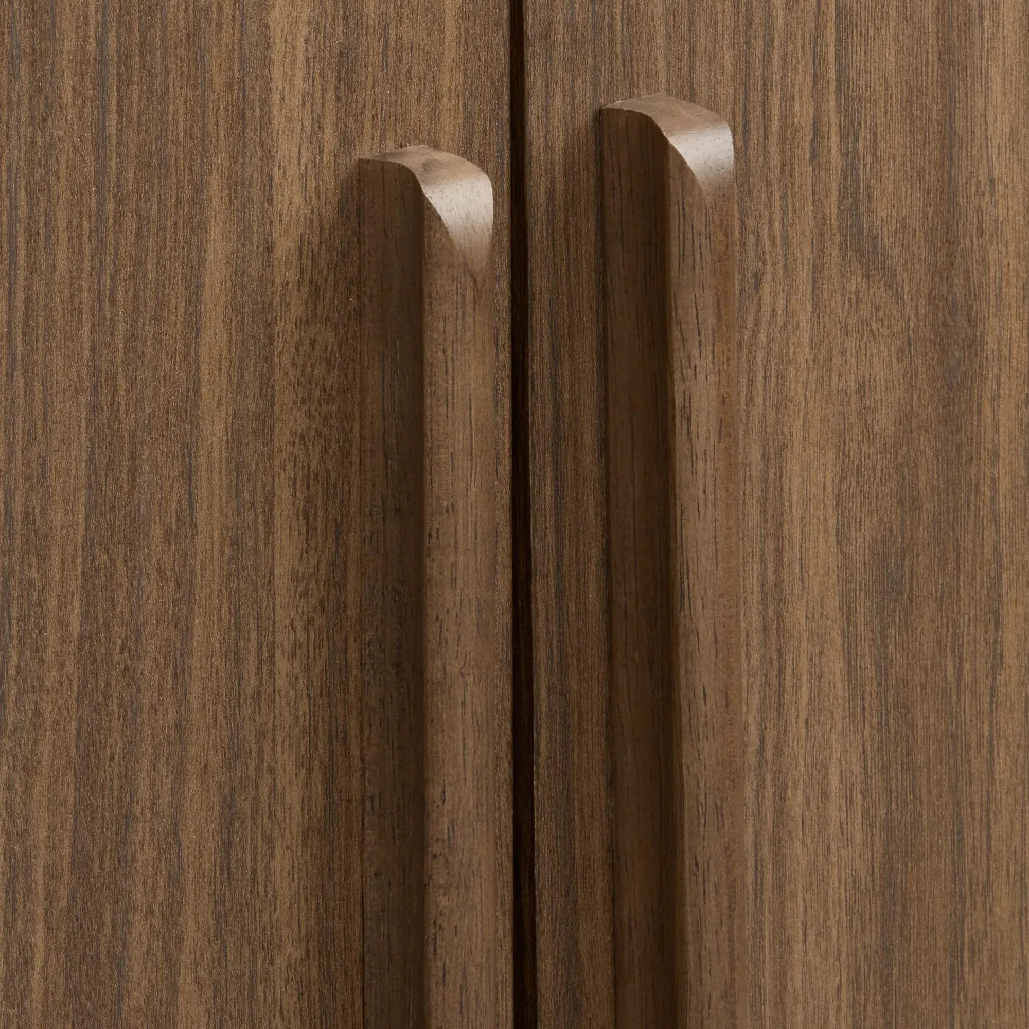 Walnut Veneer Buffet With Two Doors - Image 7