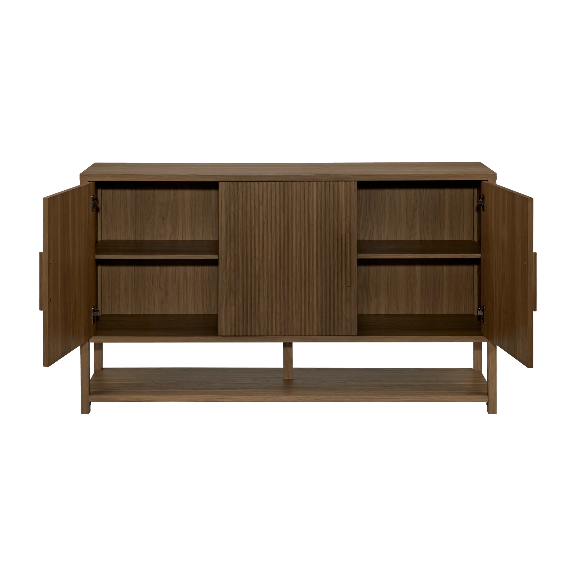 Walnut Wood Buffet Sideboard - Image 4