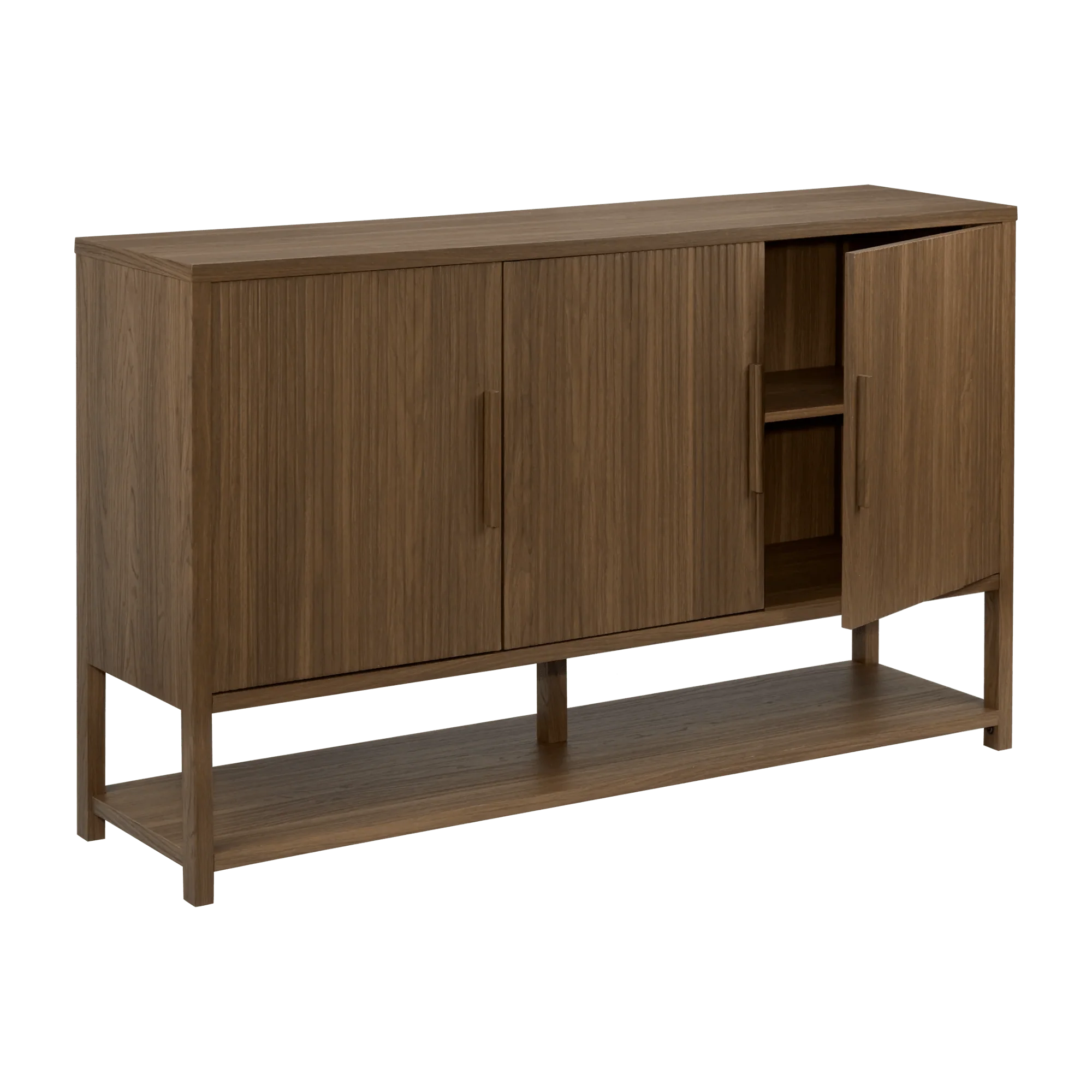 Walnut Wood Buffet Sideboard - Image 7