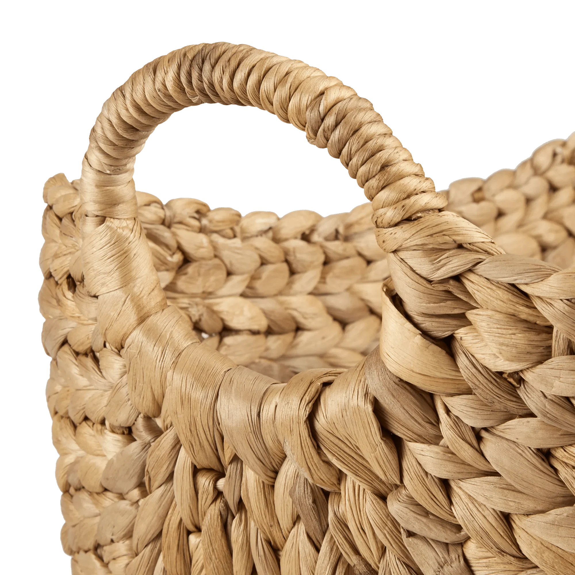 Water Hyacinth Basket with Handles - Image 4