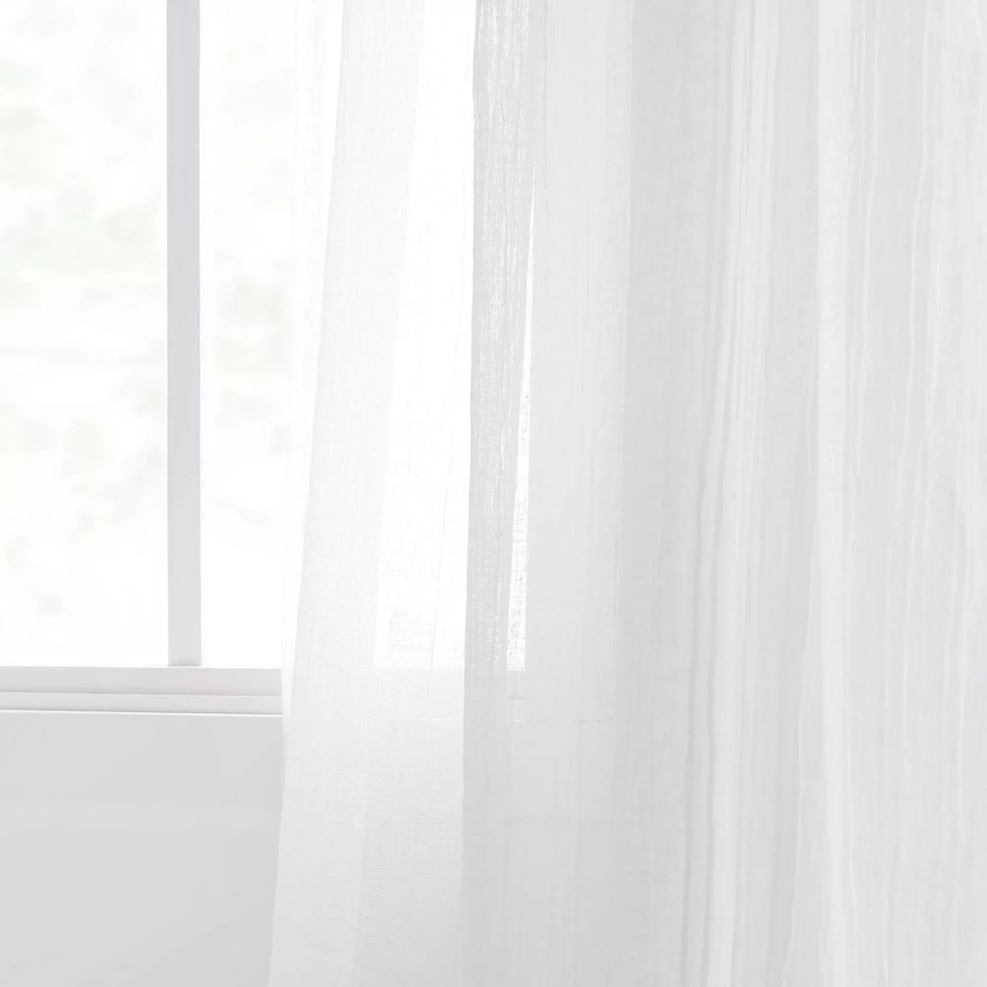White Wavy Sheer Curtain - Image 3