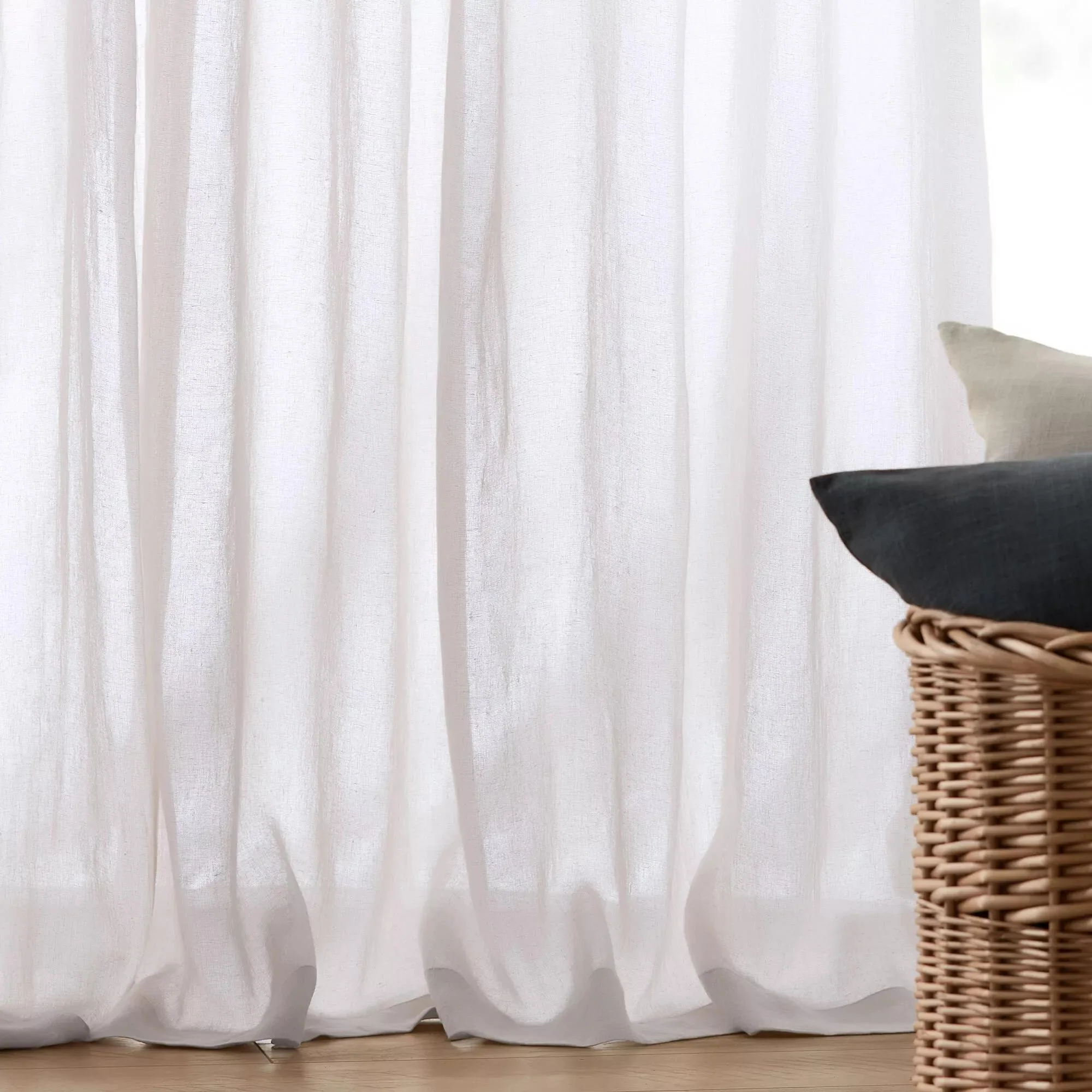 White Wavy Sheer Curtain - Image 6