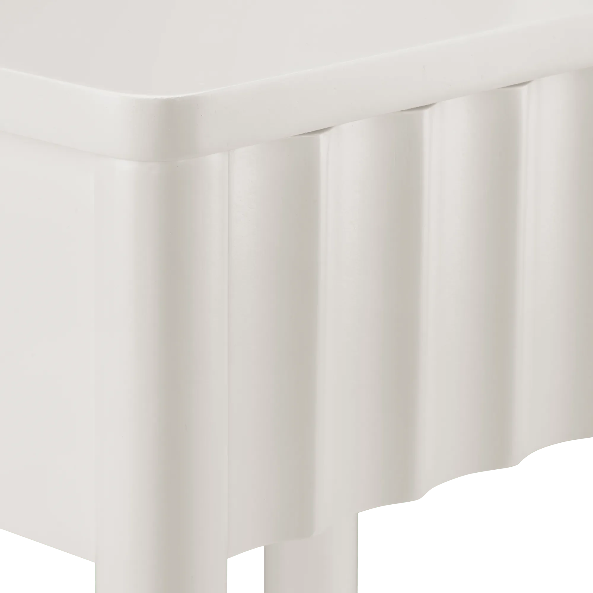 White Nightstand with Drawer - Image 4