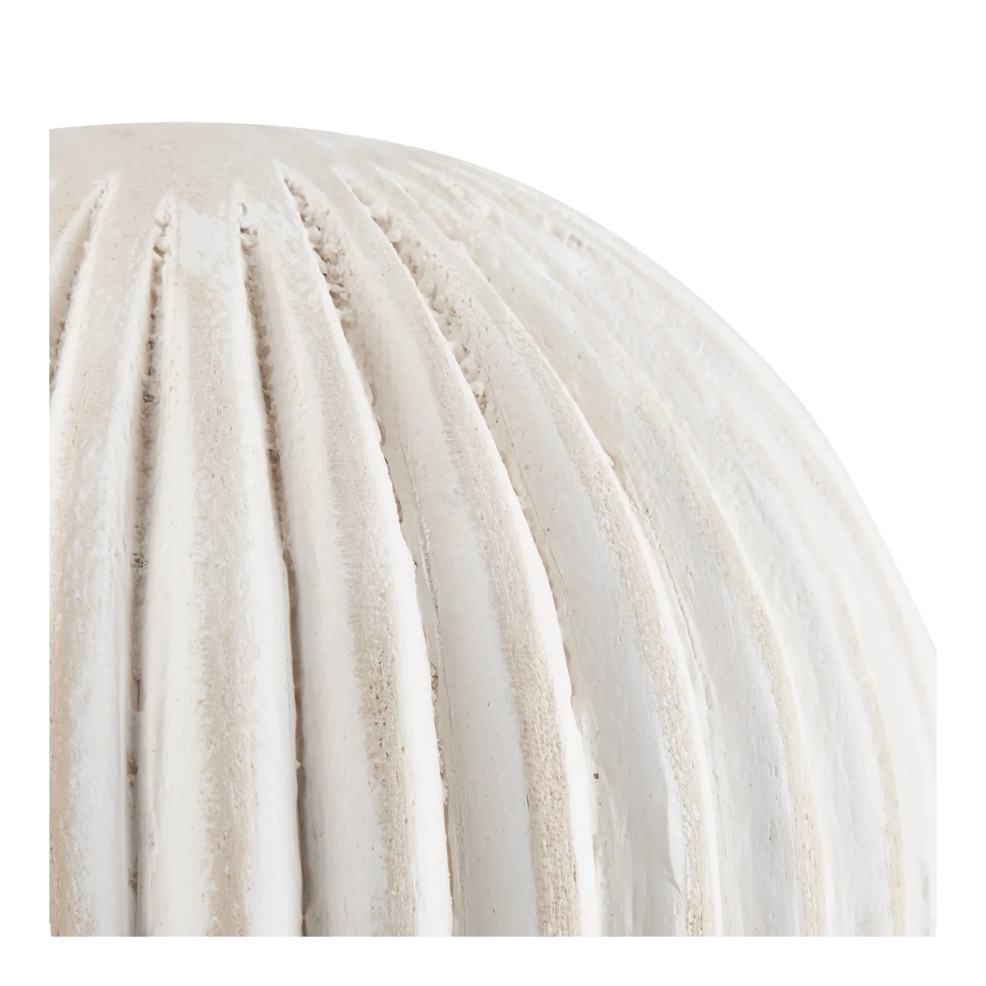White Wood Deco Ball - Image 2
