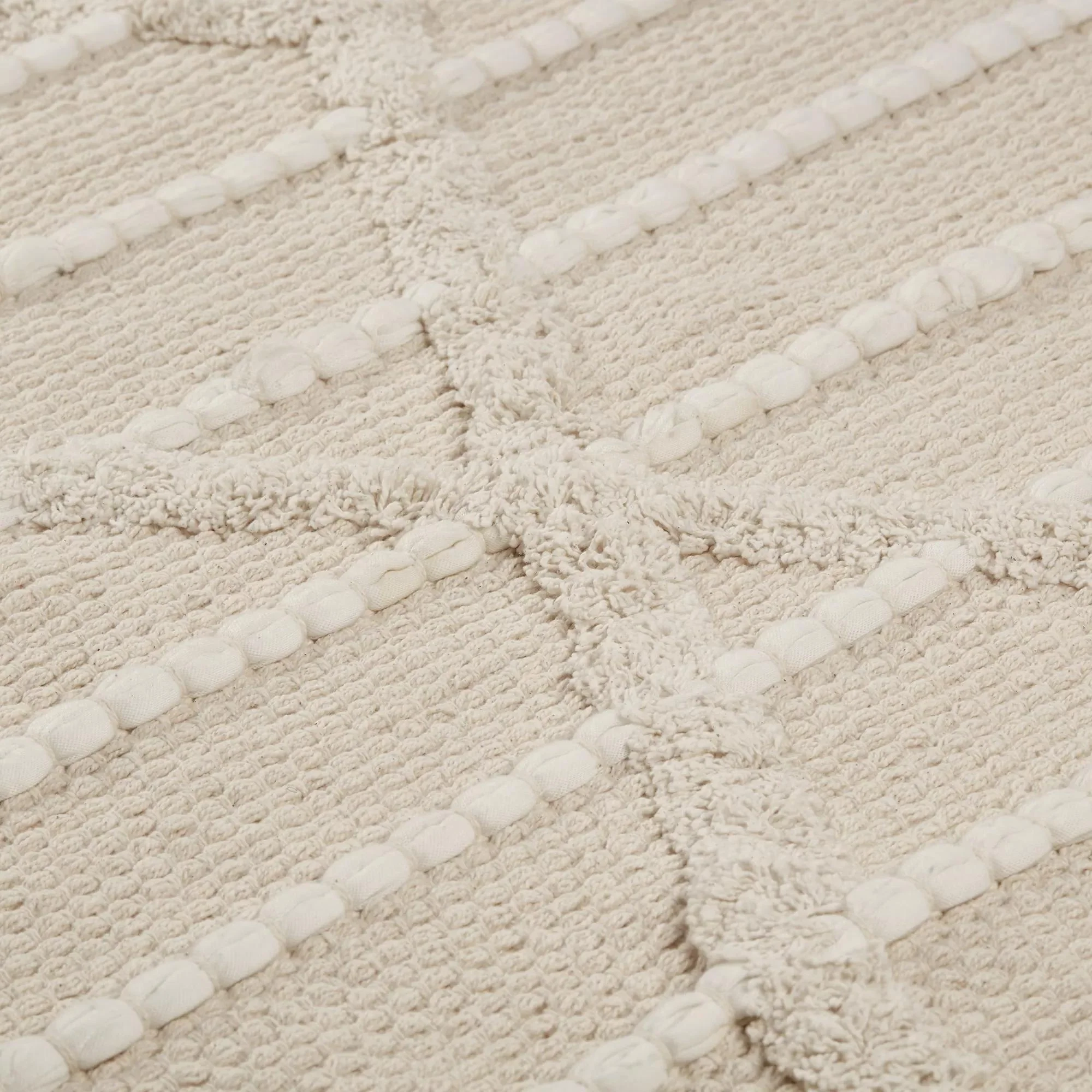 Off White Wiley Cotton Rug - Image 3