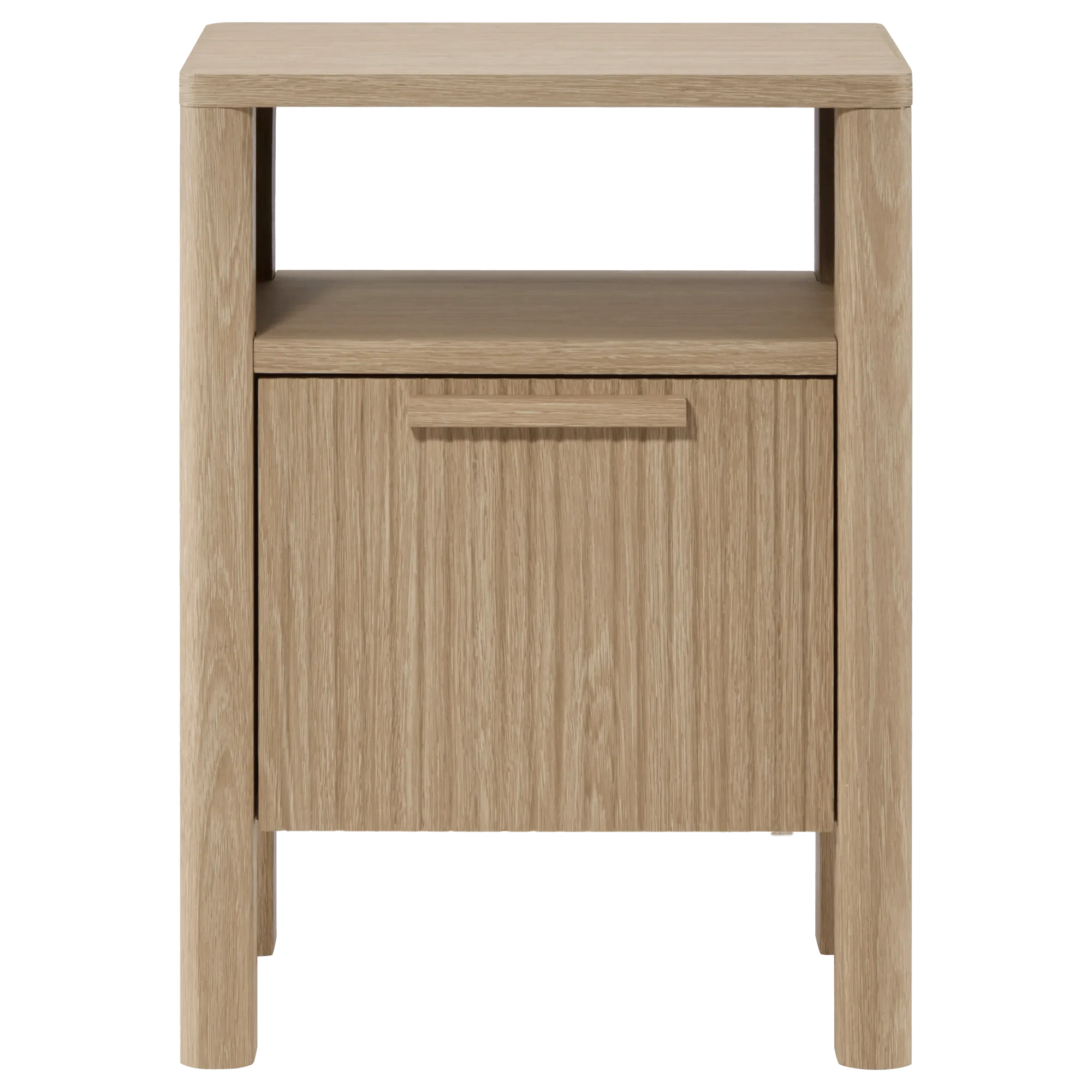 Wood Nightstand with Drawer - Image 3