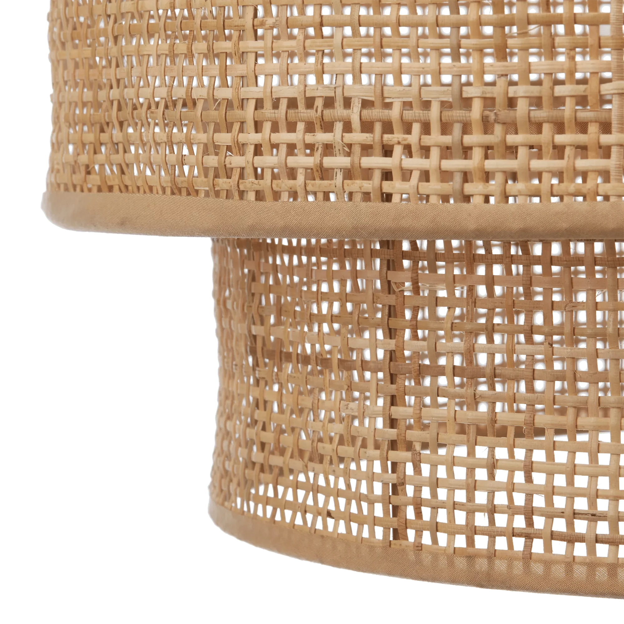 Wood & Rattan Ceiling Lamp - Image 5