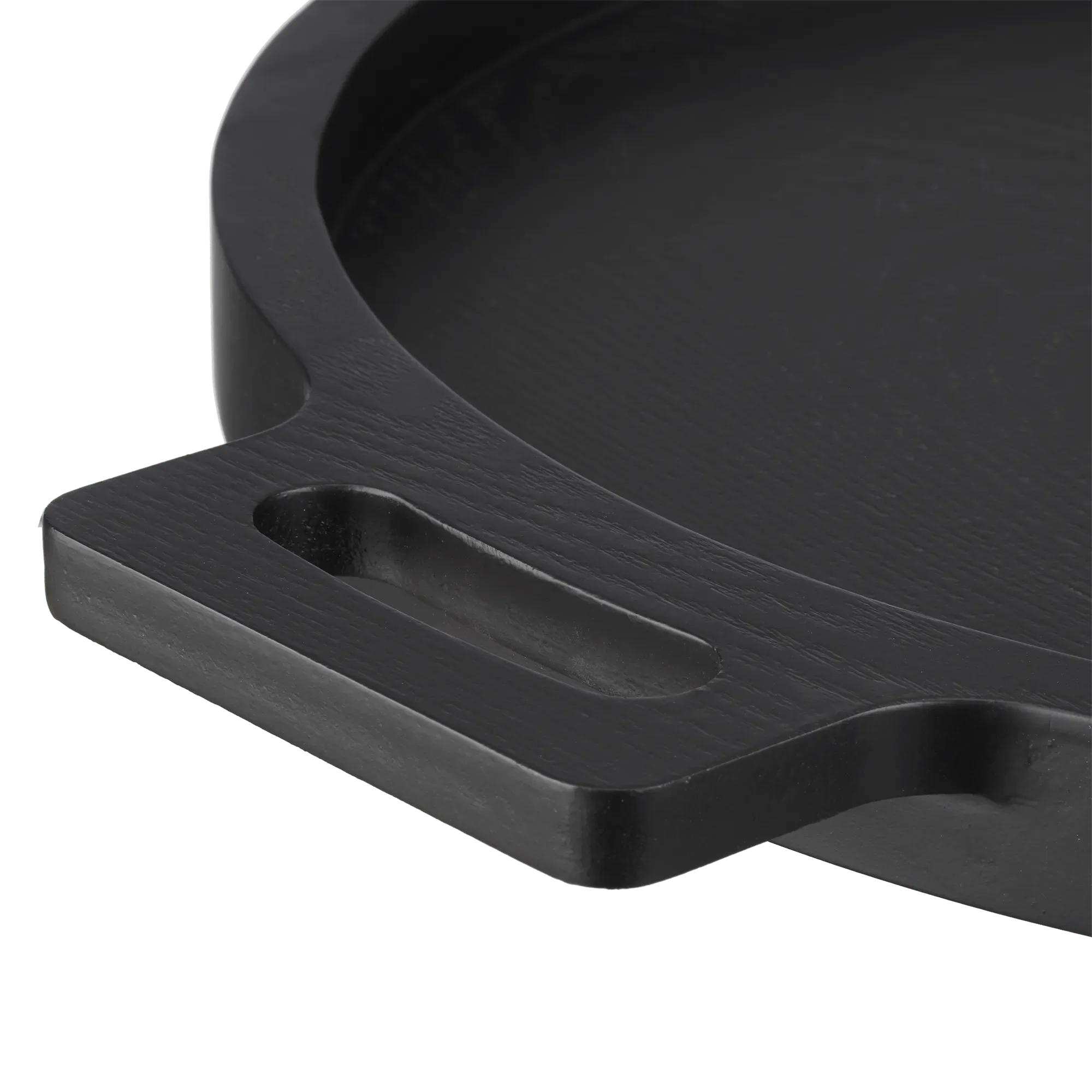 Wood Round Tray with Handles - Image 3