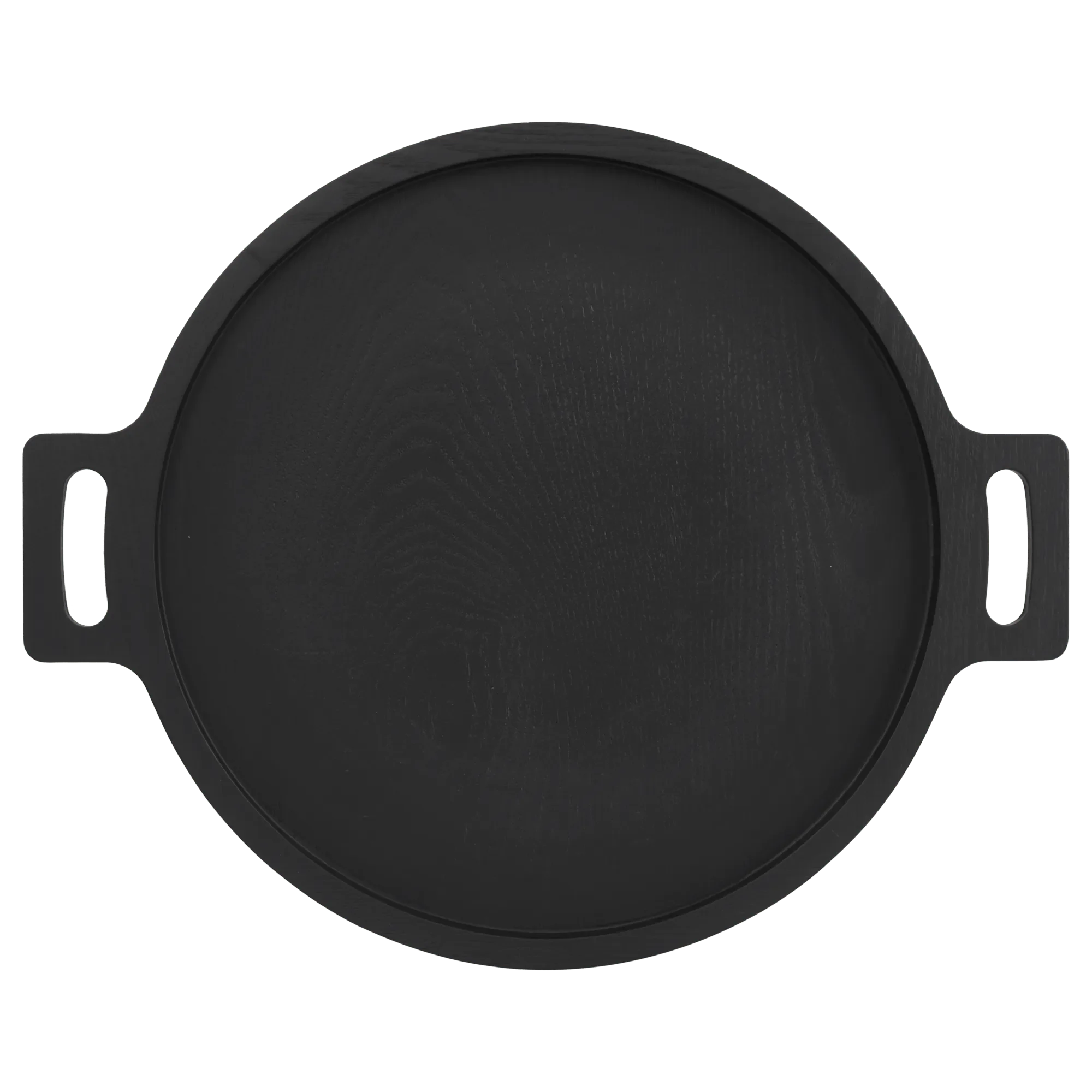 Wood Round Tray with Handles - Image 4