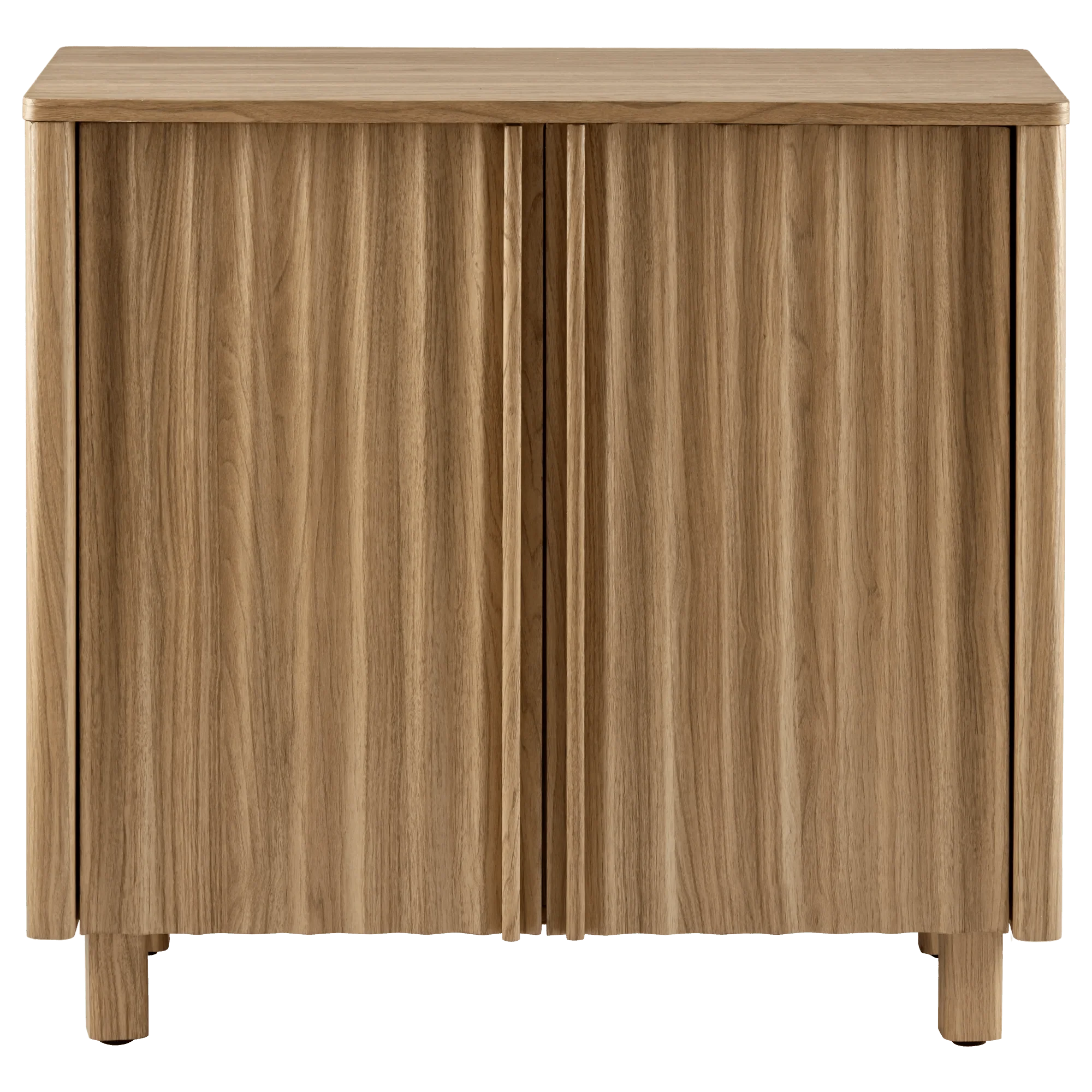 Wood Sideboard with Ribbed Doors - Image 3