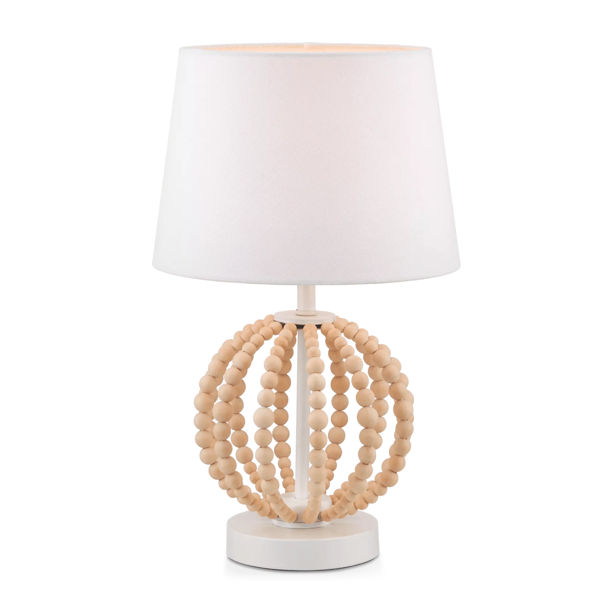 Wooden Bead Base Table Lamp - Image 6