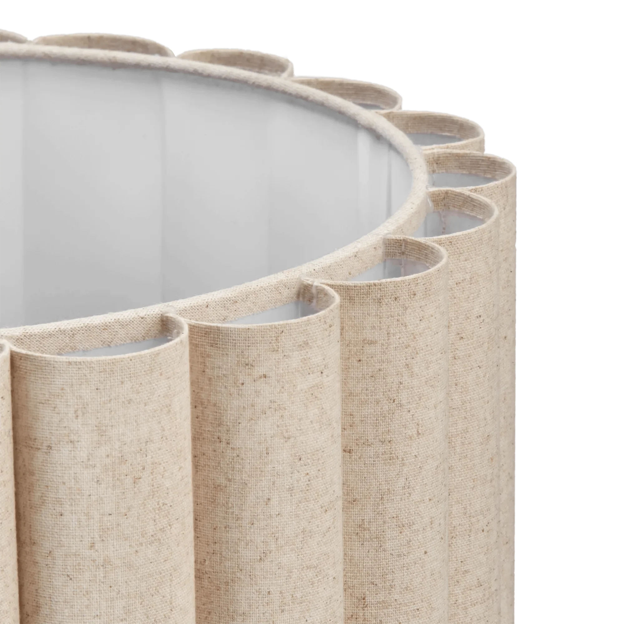 Wooden Floor Lamp with Pleated Shade - Image 3