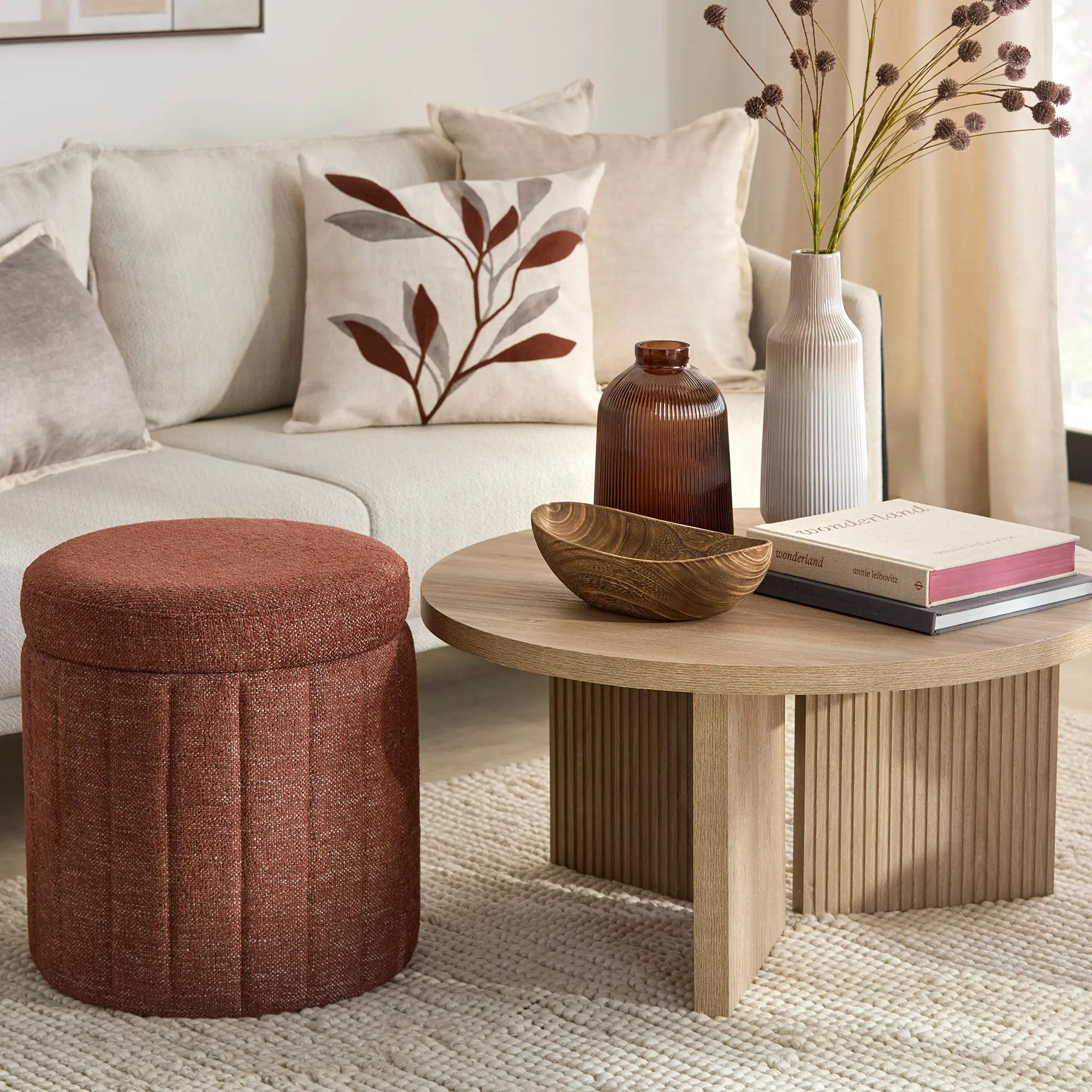 Wooden Round Coffee Table - Image 10
