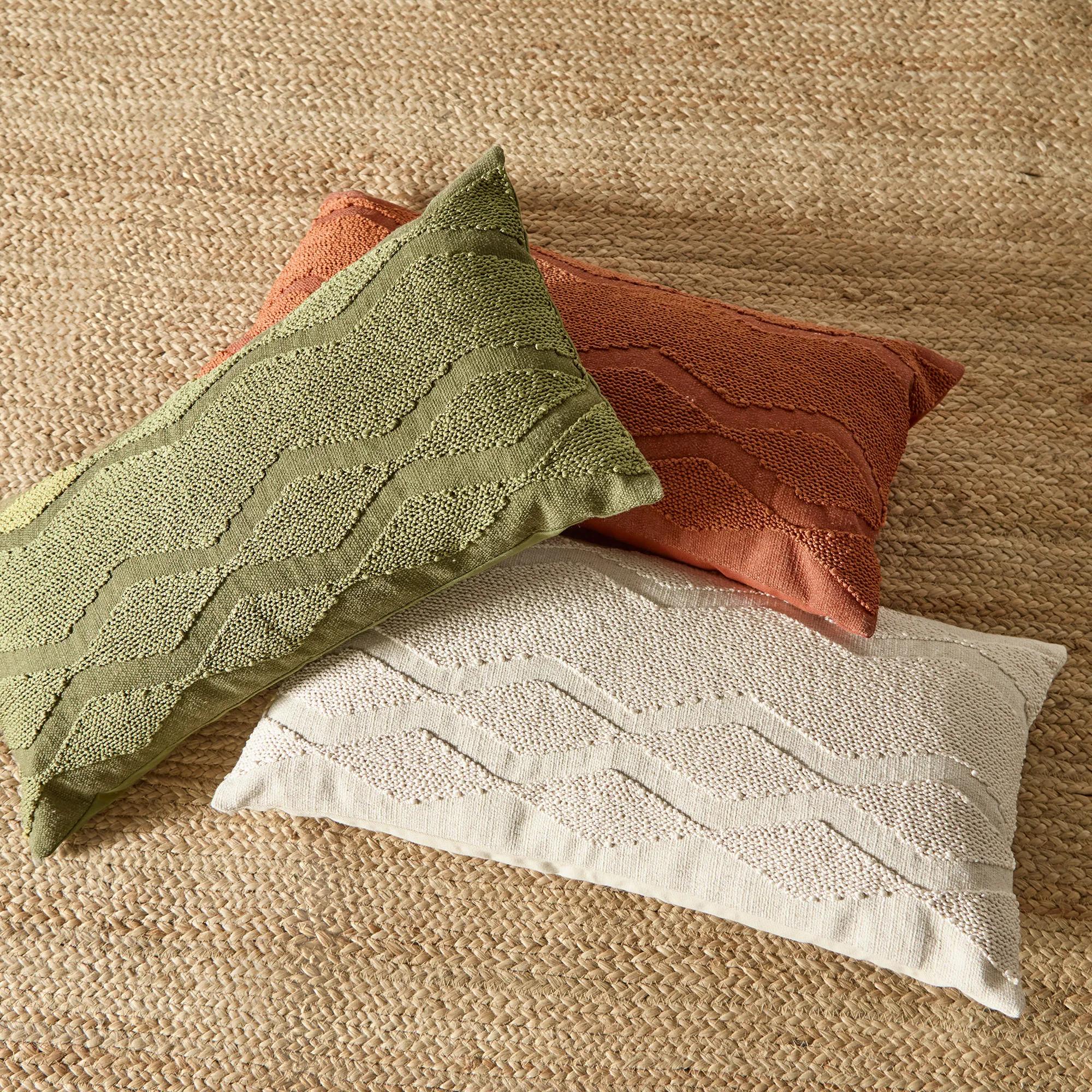 Beige Yara Lumbar Decorative Pillow - Image 8